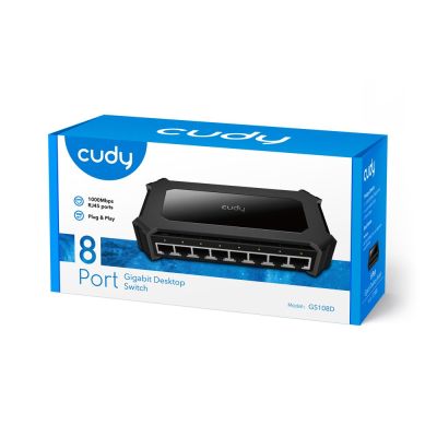 6. CUDY GS108D 8-Port 10/100/1000 Switch