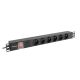 2. LANBERG RACK POWER STRIP PDU 19" (1U, 16A, 6X 230V PL, 2M, BLACK) PDU-06E-0200-BK