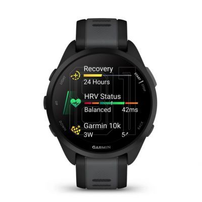 4. Garmin Forerunner 165 Black / Slate Gray Watch 43 mm 010-02863-20
