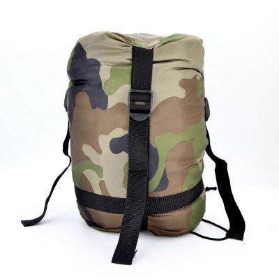 37. CAMO TOURIST SLEEPING BAG 210x80x50CM WITH ENERO CAMP COMPRESSION