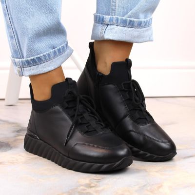 7. Rieker W RKR611B leather shoes black