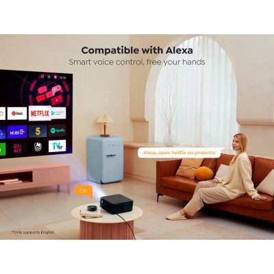 3. Yaber K2s LCD FullHD 1080p Multimedia Projector with JBL Speakers - Black