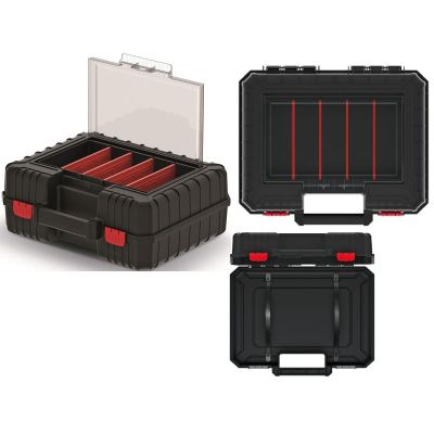 KISTENBERG SUITCASE POWER TOOL BOX WITH ORGANIZER WITH 4 COMPARTMENTS HEAVY 40