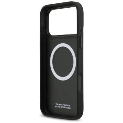 7. BMW M Tricolor Metal Logo MagSafe Case for iPhone 17 Pro Max - Gray