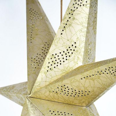 4. DECORATIVE PAPER STAR 60CM CHAMPAGNE
