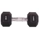 8. HEX RUBBER Dumbbell 8 KG ENERO FIT