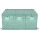 45. GREENHOUSE GARDEN TUNNEL 200x350x200CM PE GREEN STEEL STRUCTURE