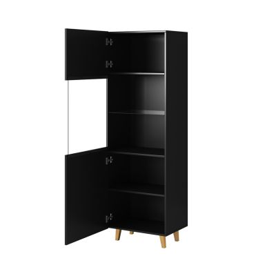 2. PAFOS display cabinet 60x40x182 black matt