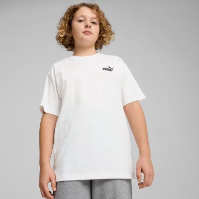 3. Puma ESS Small No. 1 Logo Relaxed Tee for Kids White 684920 02