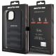 8. AMG Leather Debossed Lines case for iPhone 15 Plus - black