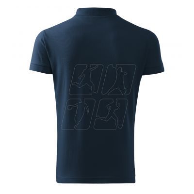 2. Malfini Cotton M MLI-21202 navy blue polo shirt