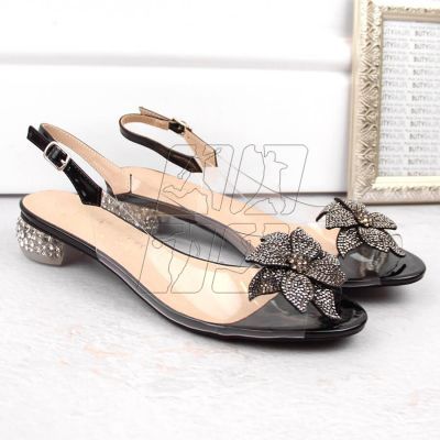 6. Transparent S.Barski W OLI248A black sandals