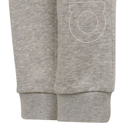 5. adidas Essentials Logo Gray Kids' Pants GS4304