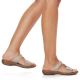 17. Comfortable Rieker W RKR681 beige flip-flops