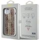 8. Guess IML 4G Gold Stripe case for iPhone 15 Plus / 14 Plus - brown