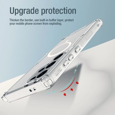 13. Nillkin Nature Pro armored case with a magnetic ring for Samsung Galaxy S24 Ultra - white