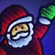 8. MIRROR DECORATION WITH LED DIODES INFINITY MIRROR EFFECT SANTA CLAUS