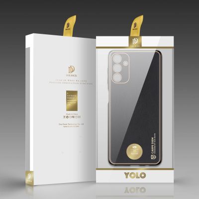 5. Dux Ducis Yolo elegant cover made of ecological leather for Samsung Galaxy A13 5G black