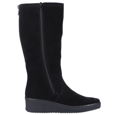 18. Rieker W R237 waterproof nubuck boots lined with sheepskin