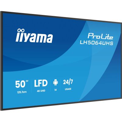 4. Monitor iiyama LH5064UHS-B1AG 50 IN LCD UHD - Flat screen - 127 cm