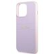 6. Guess GUHCP13LPSASBPU iPhone 13 Pro / 13 6.1" purple/purple Saffiano Hot Stamp & Metal Logo