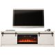 2. GRANERO TV cabinet + fireplace 200x56.7x35 white/white gloss