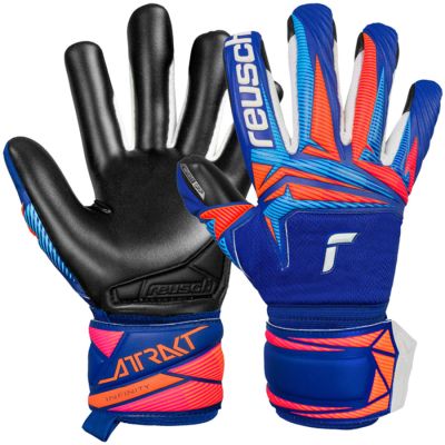 Reusch Attrakt Infinity Evolution NC Junior Goalkeeper Gloves Blue-Black 5672725 4127