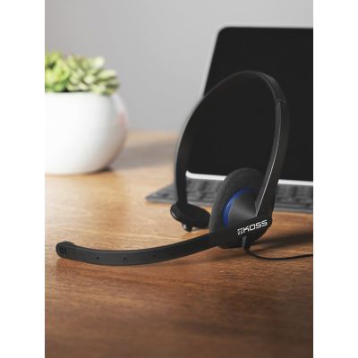 3. Koss Headphones CS200 USB Wired, On-Ear, Microphone, USB Type-A, Black