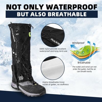 2. Rockbros waterproof gaiters TT014 black S/M