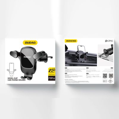 5. Dudao F5Pro air vent car phone holder - black