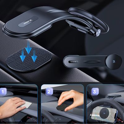 6. Wozinsky WCZ2Y2S Magnetic Car Holder with 15W MagSafe Inductive Charger for Car Cockpit - Black