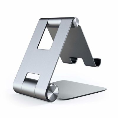 3. Satechi R1 Aluminum Hinge Holder Foldable Stand - aluminum foldable stand for MacBook/iPad (space gray)