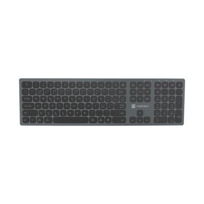 NATEC Dolphin CZ/SK Wireless Bluetooth + 2.4GHz X-Scissors Aluminum Slim Keyboard