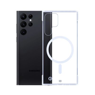 5. 3mk Just20g MagCase for Samsung Galaxy S22 Ultra 5G - Transparent