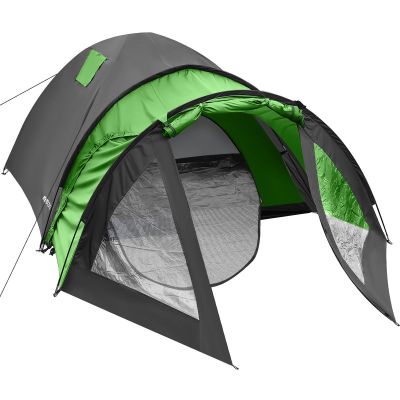 24. 4-PERSON COOL BLACK-GREEN ENERO CAMP TENT