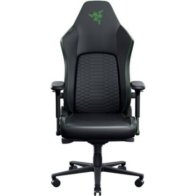 Razer Iskur V2 NewGen Gaming-Stuhl, ergonomisches Design, HyperFlex-Lordosenstütze, 4D-Armlehnen - black/grün