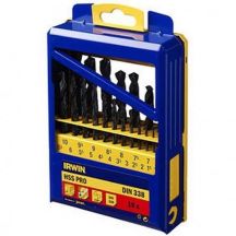 IRWIN METAL DRILL HSS DIN-338 SET 19 pcs 1.0 - 10.0 mm every 0.5 mm