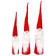 7. SET OF RED DECORATIVE SANTA CLAUS 60, 70, 80 CM