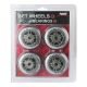PU 84x24 82A TRANSPARENT (4 pcs) + ABEC-7 CHROME (8 pcs) SET NILS EXTREME