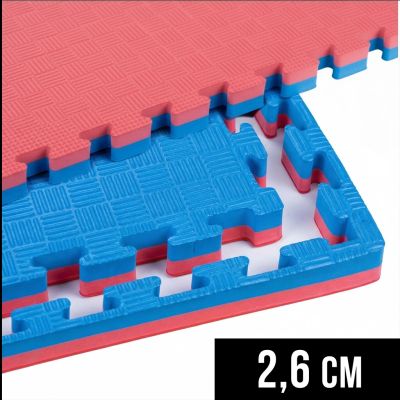 9. Exercise mat with Safety Certificate - Puzzle 1x1m - Tatami 26mm