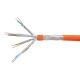 4. Cat.7 S/FTP 4P23 Cable Installation 100.00m Orange