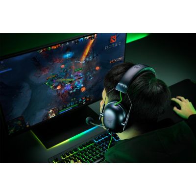 9. Razer Blackshark V2 X Wired Headband Gaming Headset Black, Green