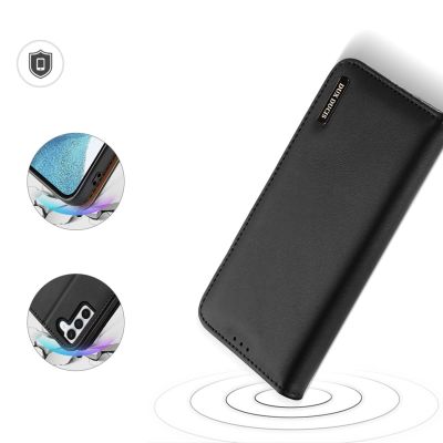 4. Dux Ducis Hivo case Samsung Galaxy S23+ flip case wallet stand RFID blocker black