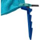 15. Pegs, clips, beach towel, blanket holders, 4 pieces, blue palm trees