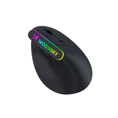 3. Wozinsky WMG-1164 Wireless Vertical Ergonomic Gaming Mouse 3600 DPI with RGB Backlight - Black
