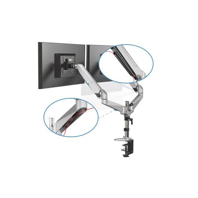 Digitus Universal Dual Monitor Desk Mount with Gas Spring