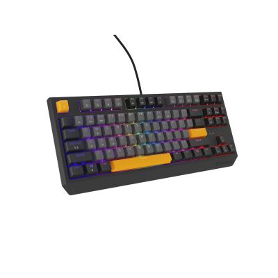 38. GENESIS Thor 230 TKL Gaming Keyboard USB + RF Wireless + Bluetooth QWERTY Black, Gray, Orange