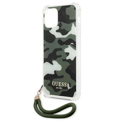 6. Guess GUHCP12MKSARKA iPhone 12/12 Pro 6.1" green/khaki hardcase Camo Collection