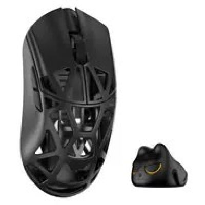WLMOUSE Beast X Mini Pro Solid Sides Gaming Maus, Omron Optical Switches - black