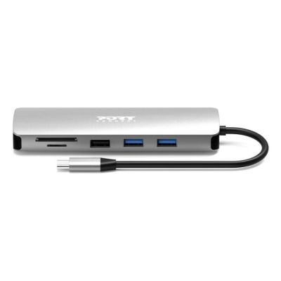 4. Port Designs 900164 Docking Station Wired USB 3.2 Gen 1 (3.1 Gen 1) Type-C Stainless Steel